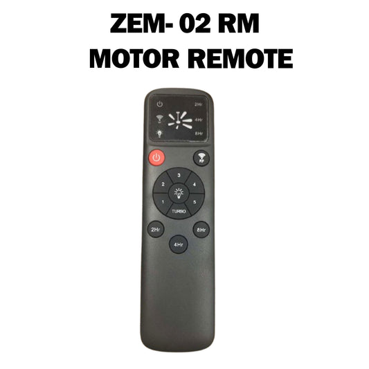 ZEM-02 RM RF Remote Control | Wireless Motor Remote | Multi-Speed Control with Digital Display