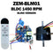 ZEM-BLM01 Mini BLDC Motor Kit 1450RPM – AC/DC Smart Controller with Remote (50W Max)