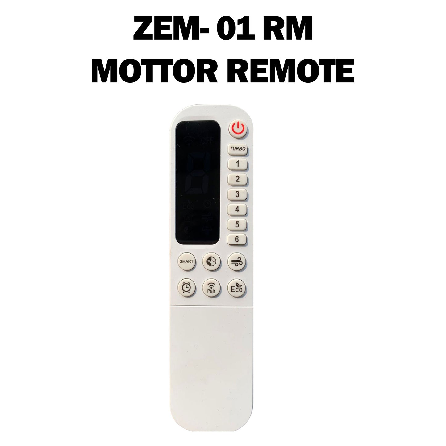ZEM-01 RM RF Remote Control | Wireless Motor Remote | Multi-Speed Control with Digital Display