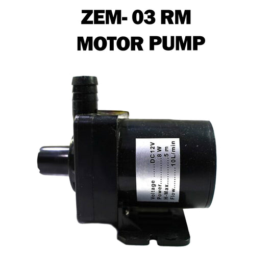 ZEM-03 RM 12V DC Water Pump for Air Cooler | High Flow Submersible Motor Pump | Energy Efficient