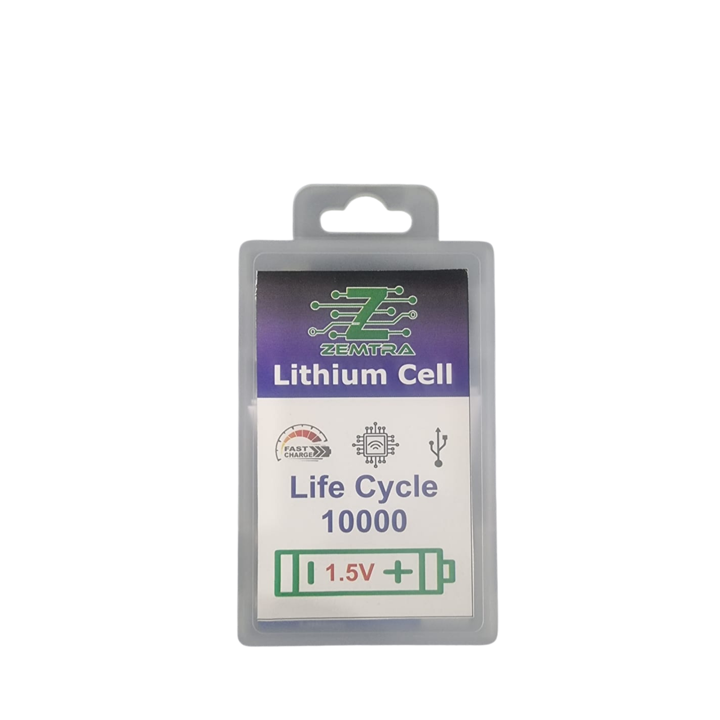 1 CELL 1.5V Rechargeable Lithium Cell – Long Life 10000 Cycles