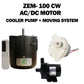 ZEM-100CW AC/DC Cooler Motor Set | 220V AC & 12V DC | Max 100W | With Grill Moving Motor & 12V Water Pump    control pump and moving grill with remote